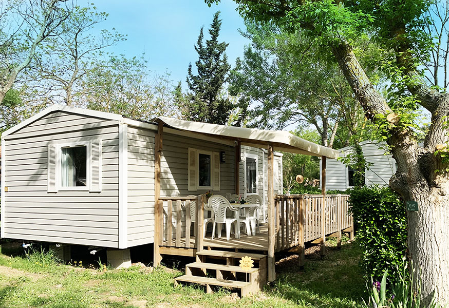 mobil home pers camping dans laude
