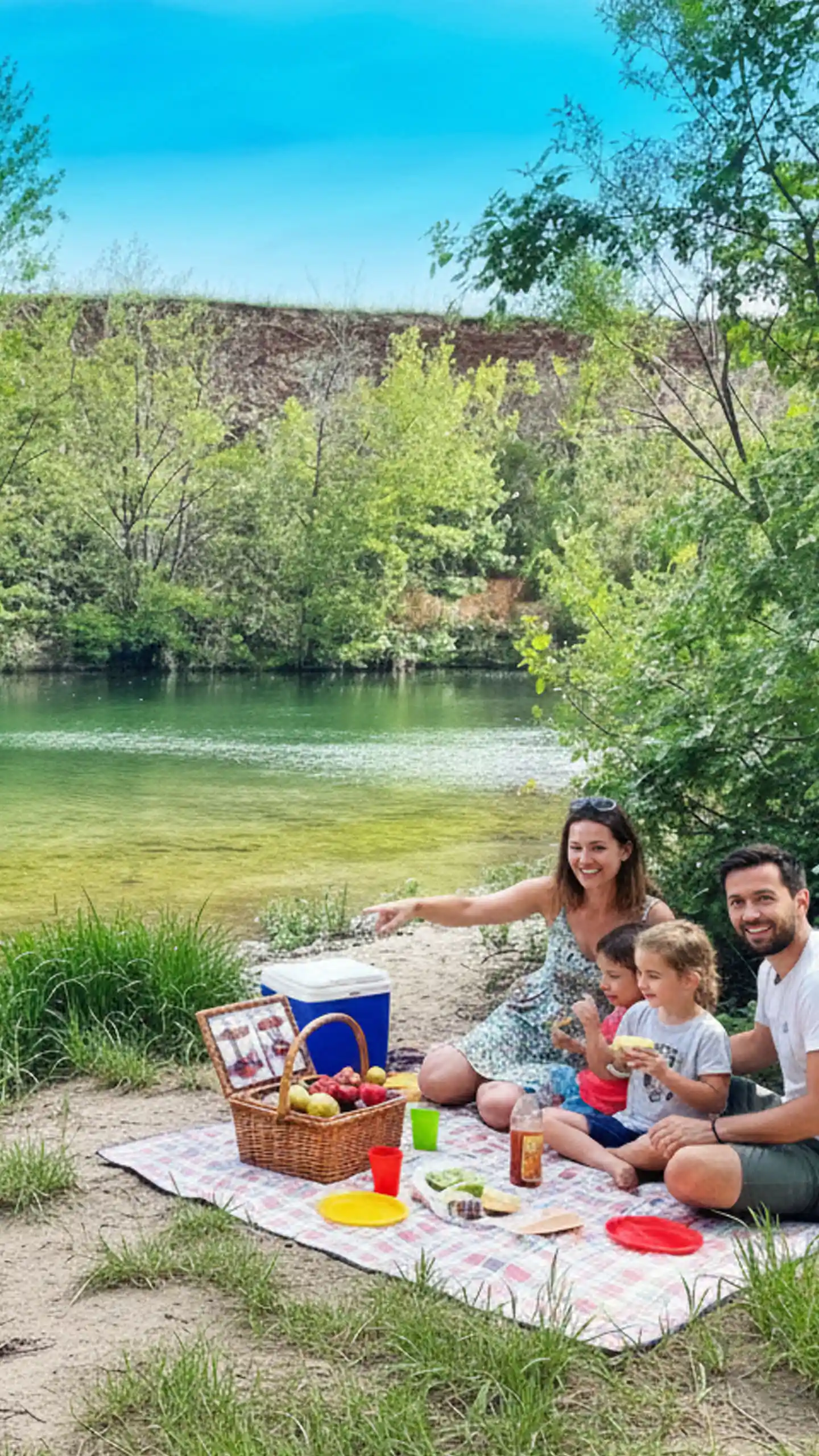 Pique nique en famille nature près du Canal du Midi dans l’Aude